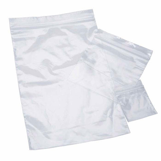 2-mil Clear Plastic Zip Bag