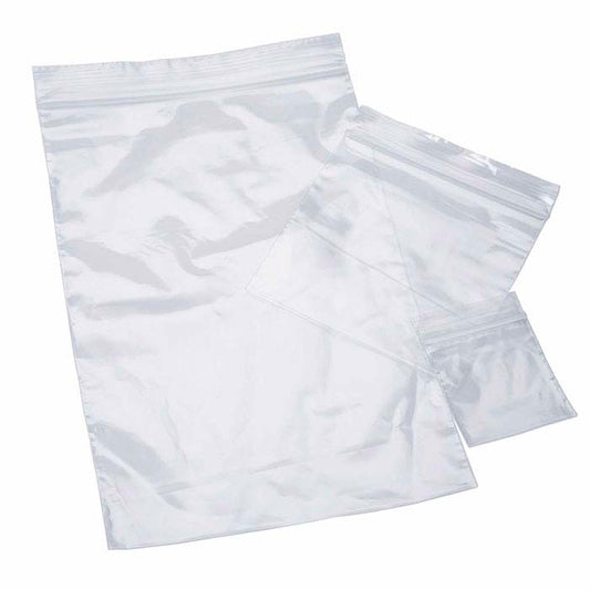 2-mil Clear Plastic Zip Bag Assortment