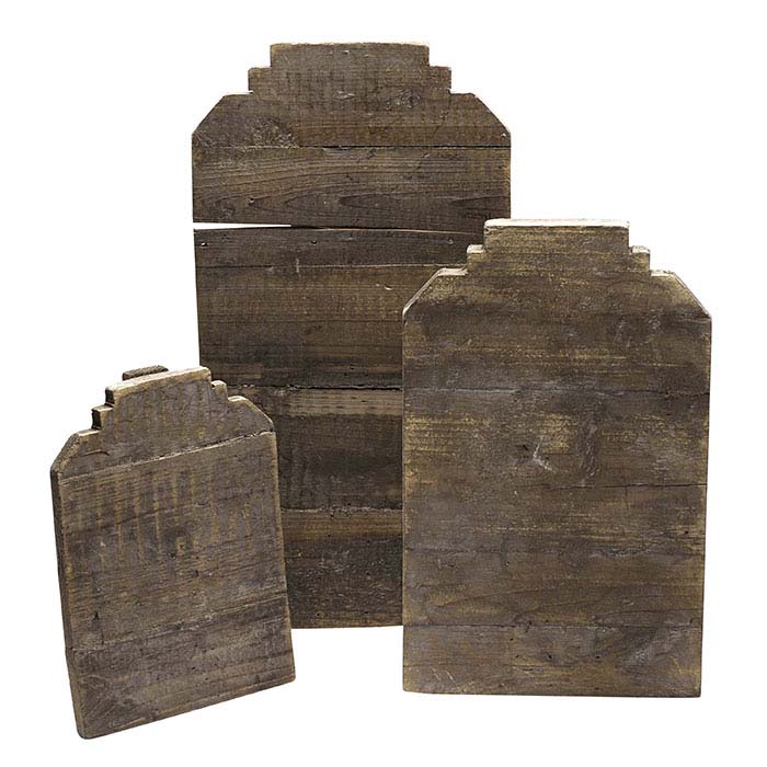 Reclaimed Wood Stepped Easel Necklace Display