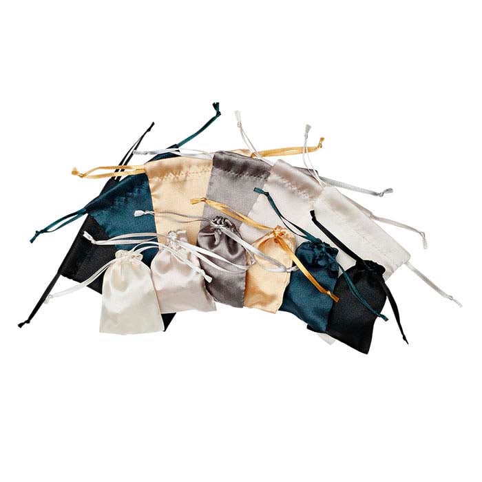 Platinum Satin-Weave Nylon 2-1/ W x 3-1/ H Pouch