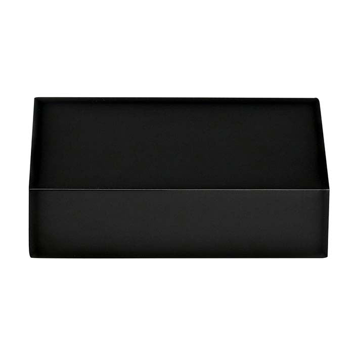 Blank svart plastrektangelblock för visning