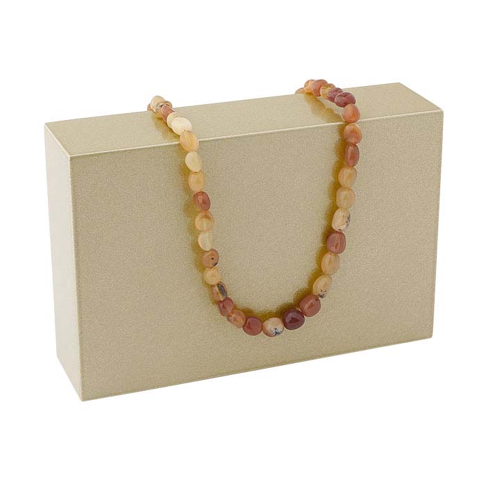 Metallic Gold Plastic Rectangle Block Display