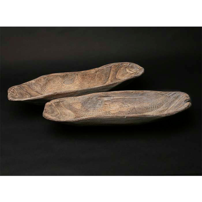 Paulownia Wood Scoop Tray Set