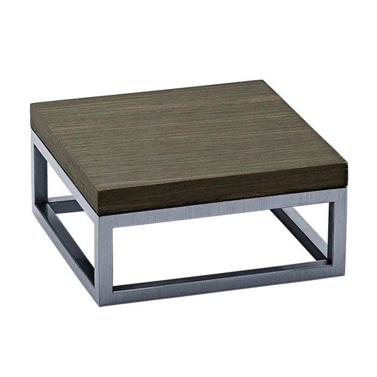 Steel 101.6mm x 101.6mm x 47.62mm Frame with Changeable "Ebony" Riser Insert