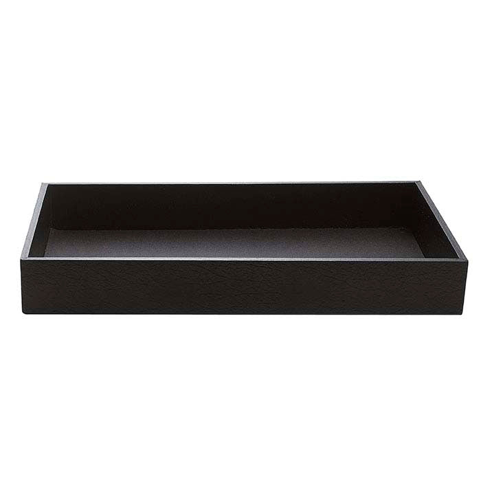 Black Textured-Paper Full-Size Tray