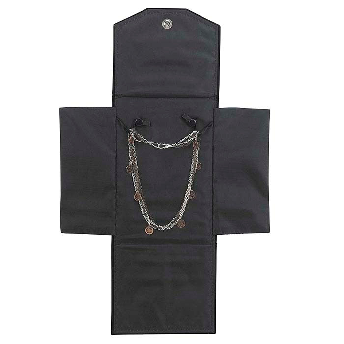 Black Velveteen Large Necklace Folder