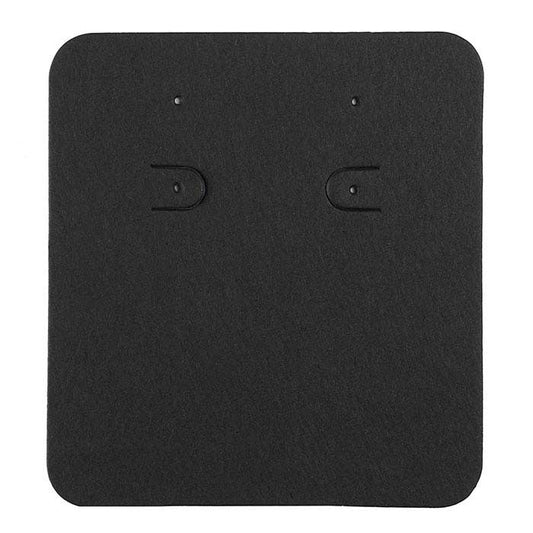 Black Pierced or Clip Earring Card