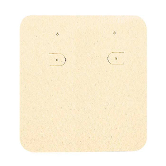 Ivory Pierced or Clip Earring Card