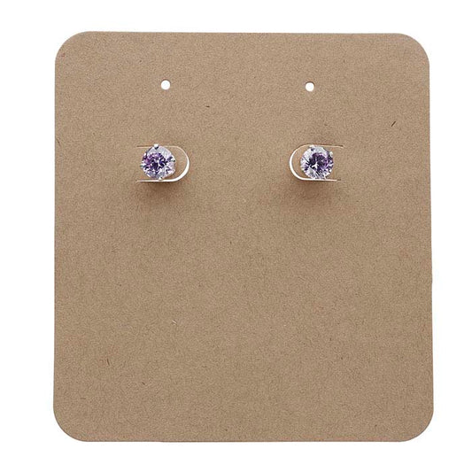 Kraft Pierced or Clip Earring Card