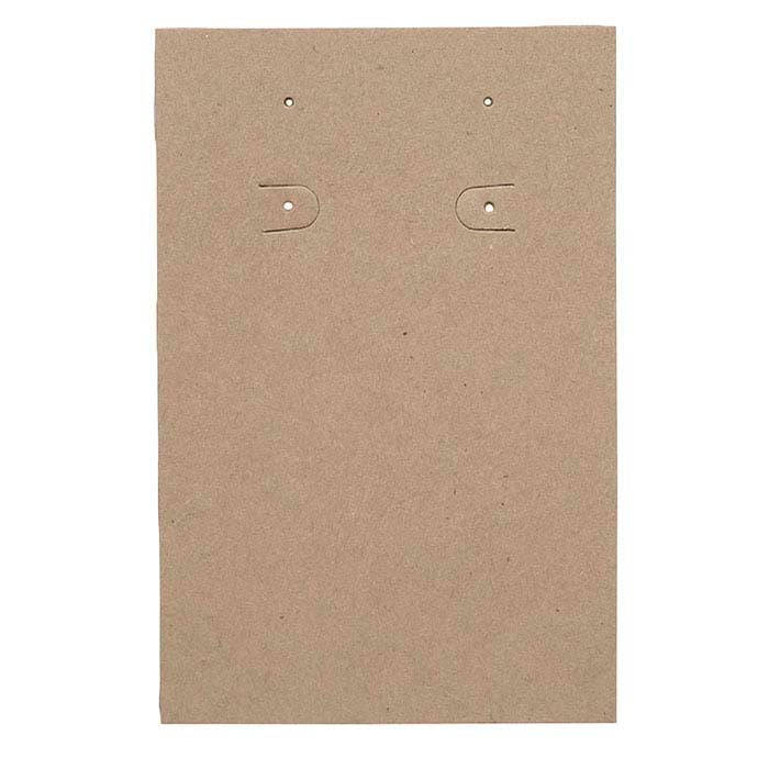 Kraft Vertical Pierced or Clip Earring Card