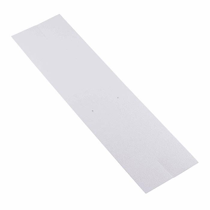 White Textured Paper Earring Tent Card