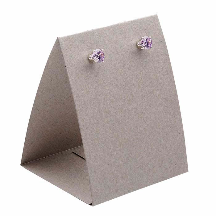 Concrete Textured Paper Earring Tent Card