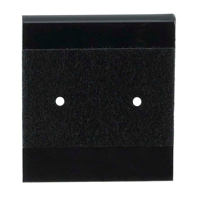 Black Velour-Flocked Plastic Hanging Earring Card