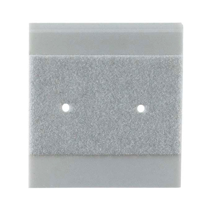 Cartoncino Appendino per Orecchini in Plastica con Velluto Grigio