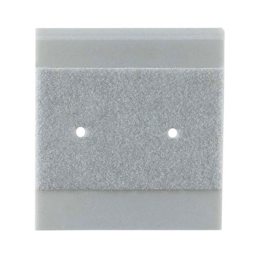 회색 벨벳 플록킹 플라스틱 행잉 귀걸이 카드