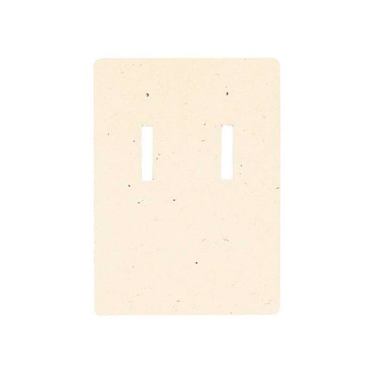 Oatmeal Lever-Back Earring Card