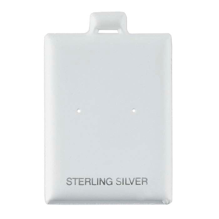 白色乙烯基印刷泡棉耳环卡片