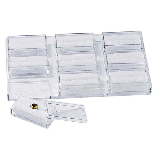 Clear Acrylic Nine-Box Gem Tray