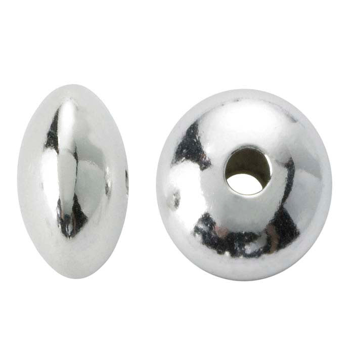 Sterling Silver Saucer Bead