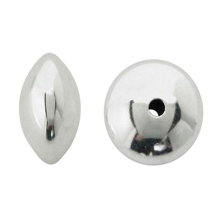 Sterling Silver Saucer Bead