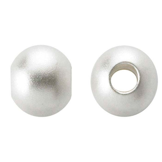 Sterling Silver Round Sandblasted Bead