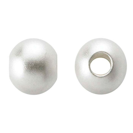 Sterling Silver Round Sandblasted Bead
