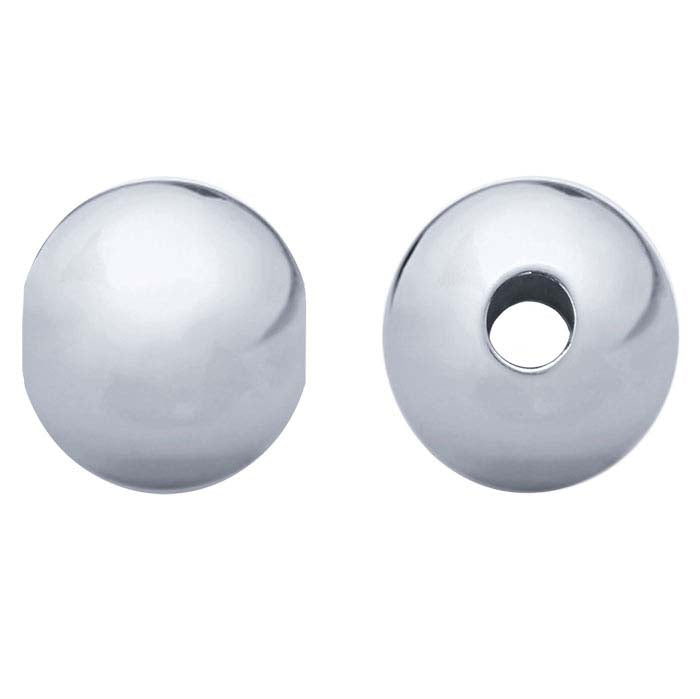 Sterling Silver Round Seamless Bead