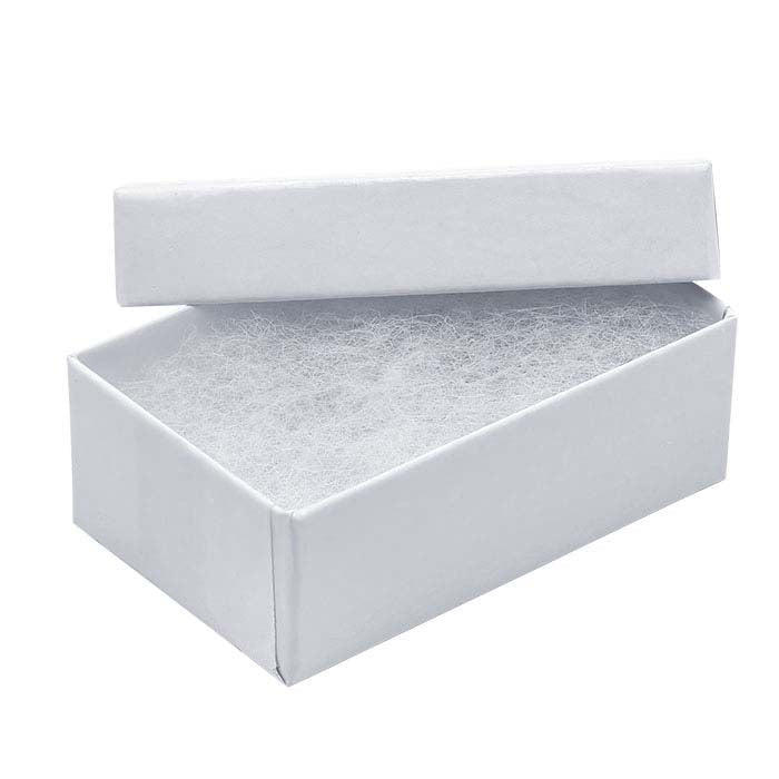 White Glossy Paper-Covered Gift Box