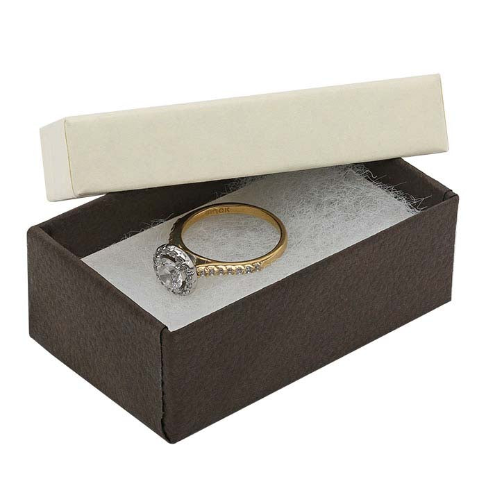 Coffee Shop Coffee & Cream Recycled-Paper Textured Gift Box