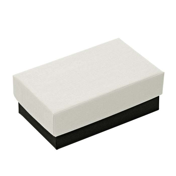 Black & White Paper-Covered 2-1/ W x 1-1/ D x 7/ H Gift Box