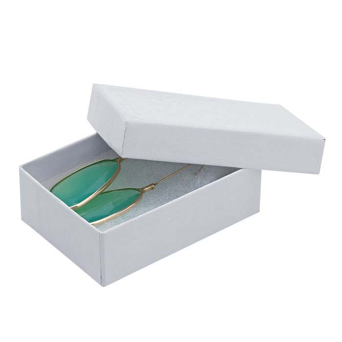 White Glossy Paper-Covered Gift Box