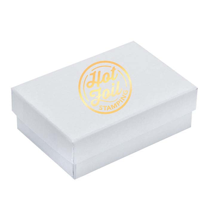 White Glossy Paper-Covered Gift Box