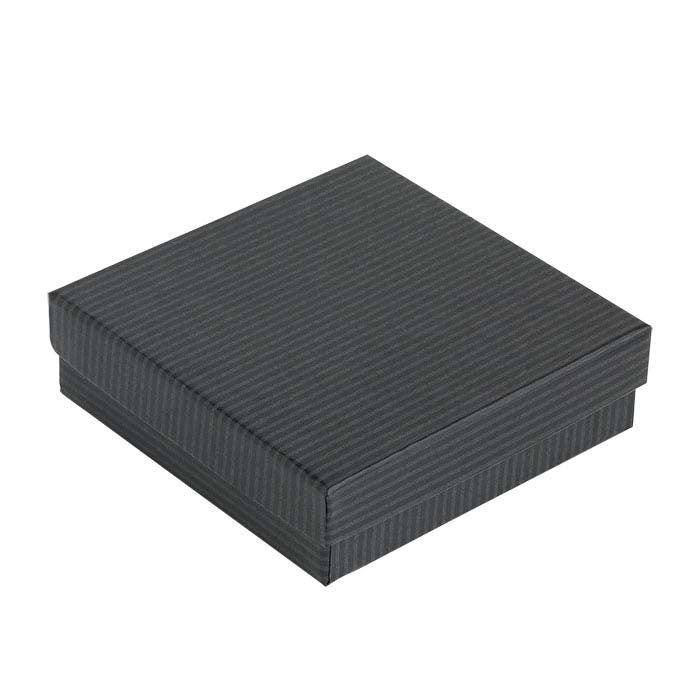 Black Pintripe Recycled-Paper Gift Box