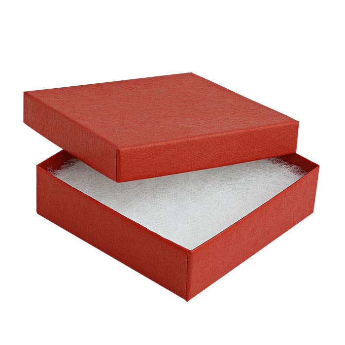 Brick Red Recycled-Paper Gift Box