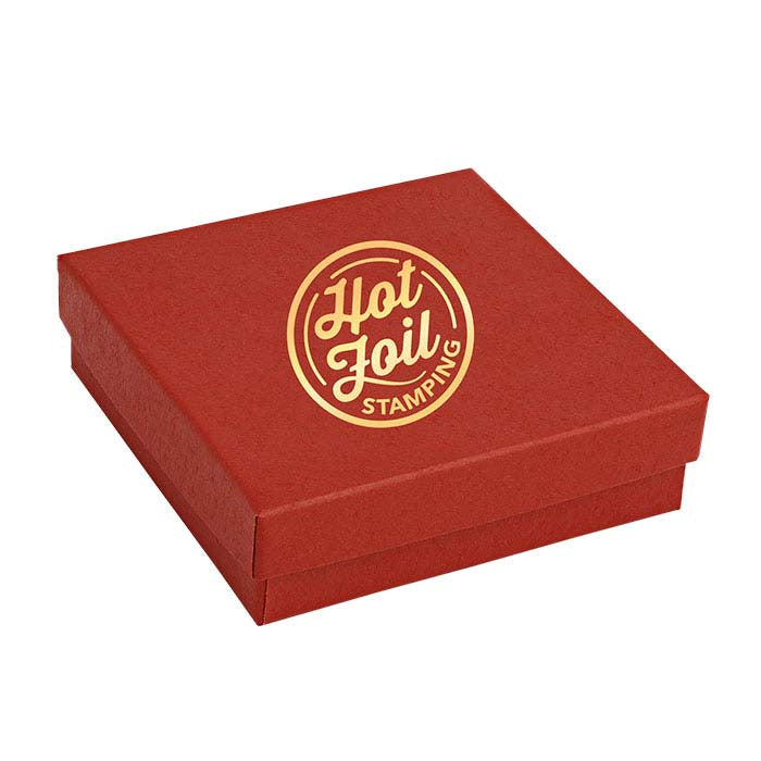 Brick Red Recycled-Paper Gift Box