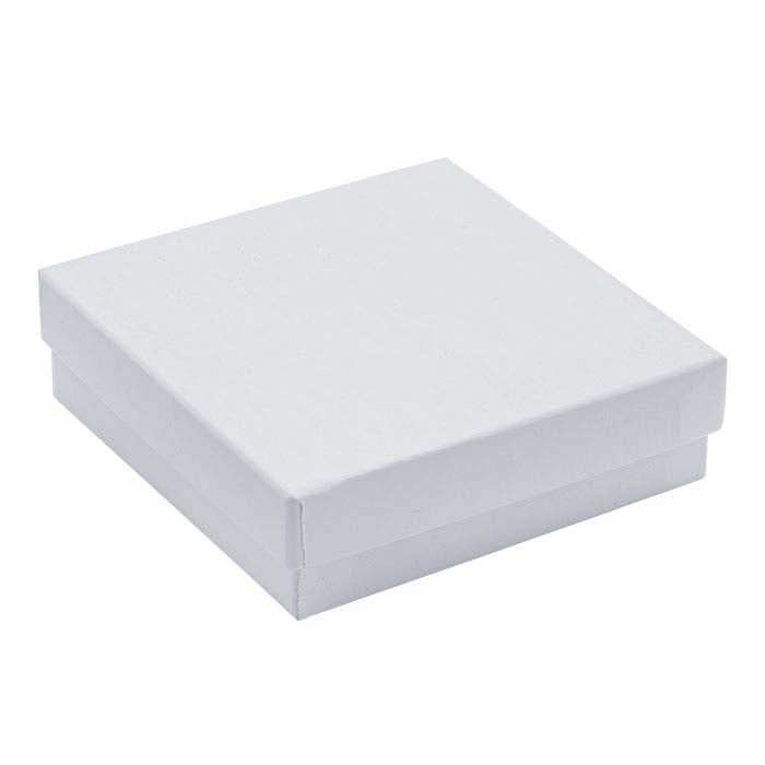 White Glossy Paper-Covered Gift Box