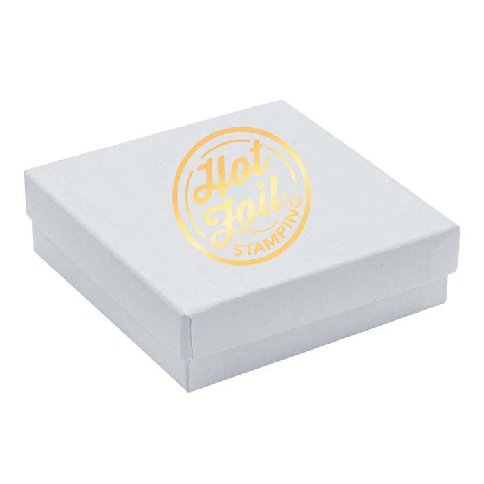 White Glossy Paper-Covered Gift Box
