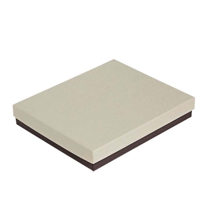 Coffee Shop Coffee and Cream Recycled-Paper Textured 3-1/ W x 3-1/ D x H Gift Box