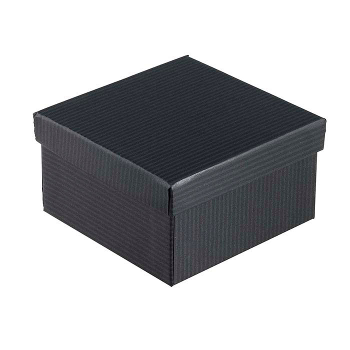 Black Pintripe Recycled-Paper Gift Box
