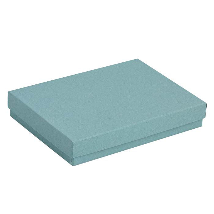 קופסת מתנה מנייר ממוחזר בצבע קצף ים 133.35 מ"מ x 95.25 מ"מ x 22.22 מ"מ