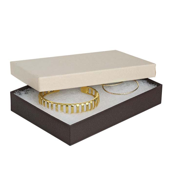 Coffee Shop Coffee & Cream Recycled-Paper Textured Gift Box