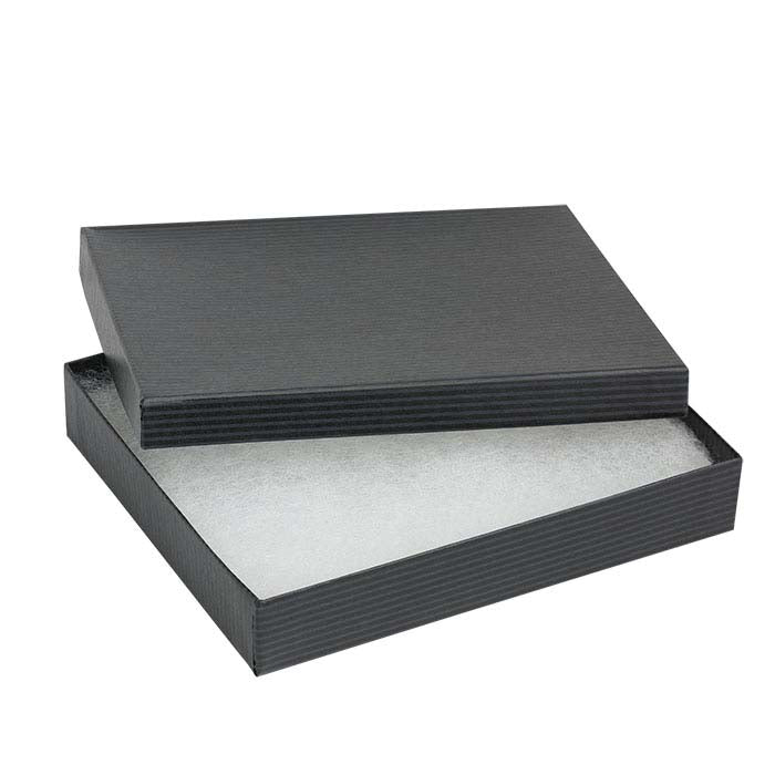 Black Pintripe Recycled-Paper Gift Box