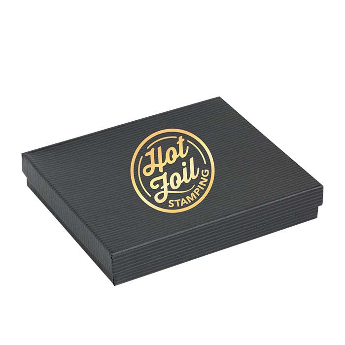 Black Pintripe Recycled-Paper Gift Box