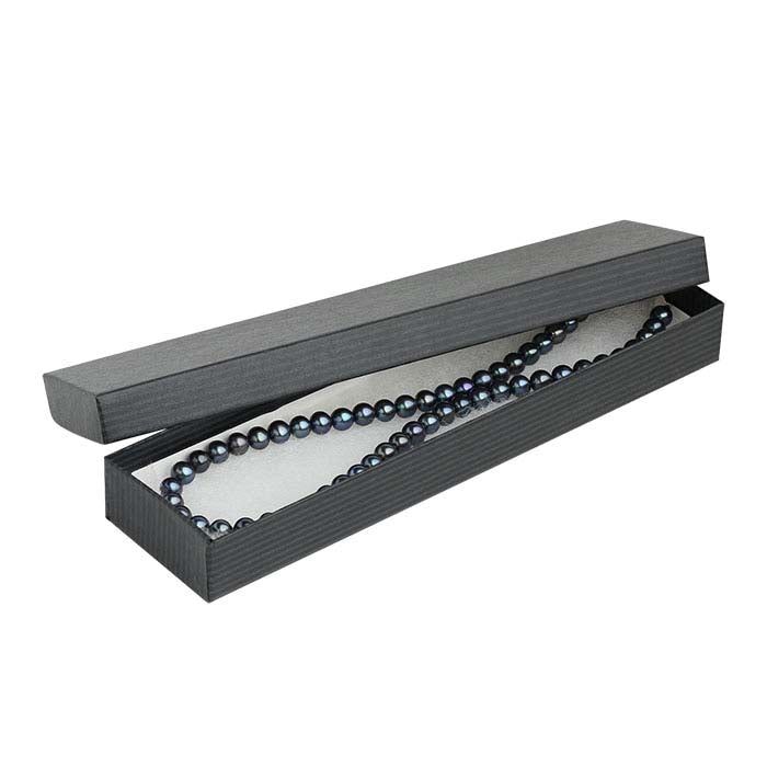 Black Pintripe Recycled-Paper Gift Box