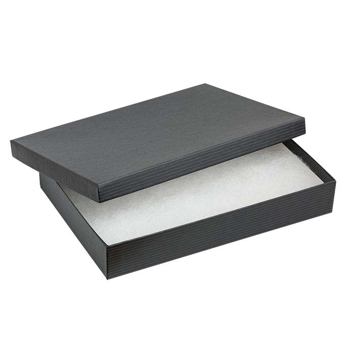 Black Pintripe Recycled-Paper Gift Box