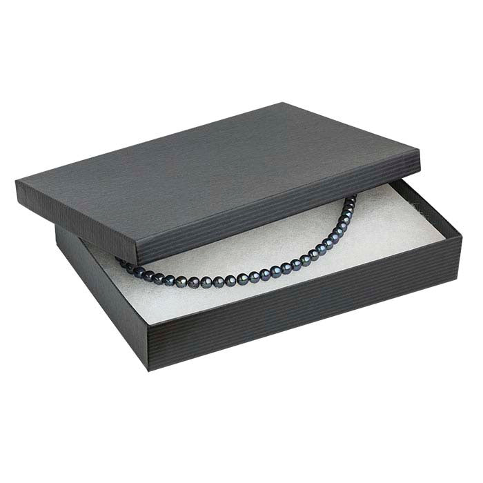 Black Pintripe Recycled-Paper Gift Box