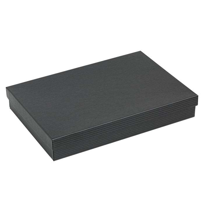 Black Pintripe Recycled-Paper Gift Box