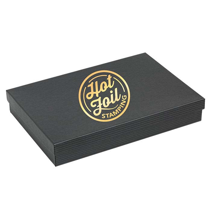 Black Pintripe Recycled-Paper Gift Box
