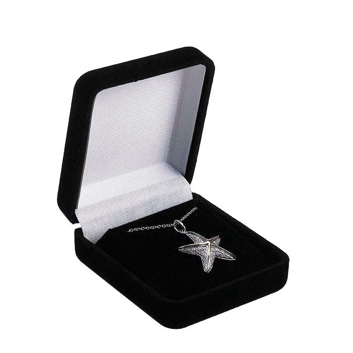 Flocked Velour Pendant Gift Box