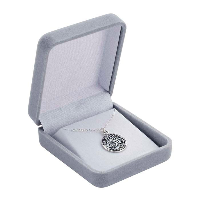 Flocked Velour Pendant Gift Box